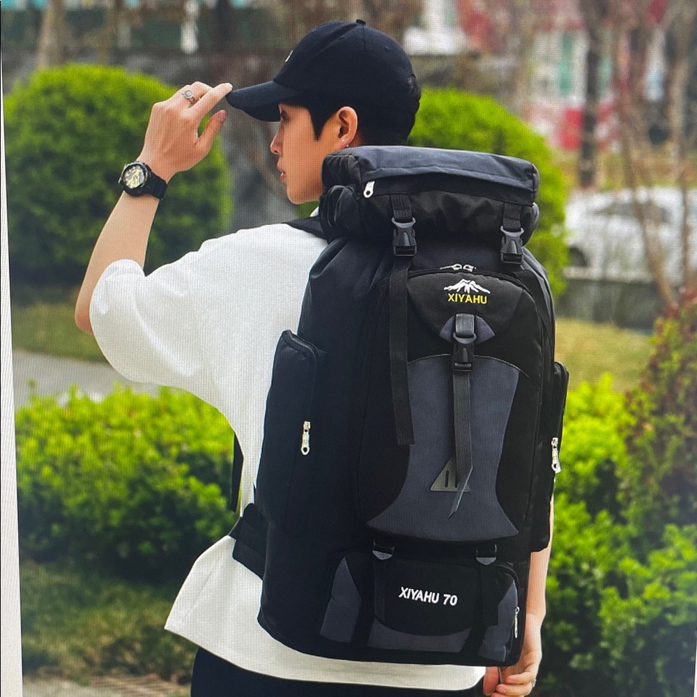 Stylish Black and Gray Women's Backpack